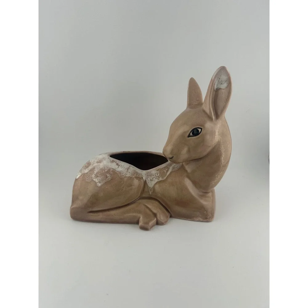 Vintage Ceramic Fawn/Deer Planter‎ Pot
